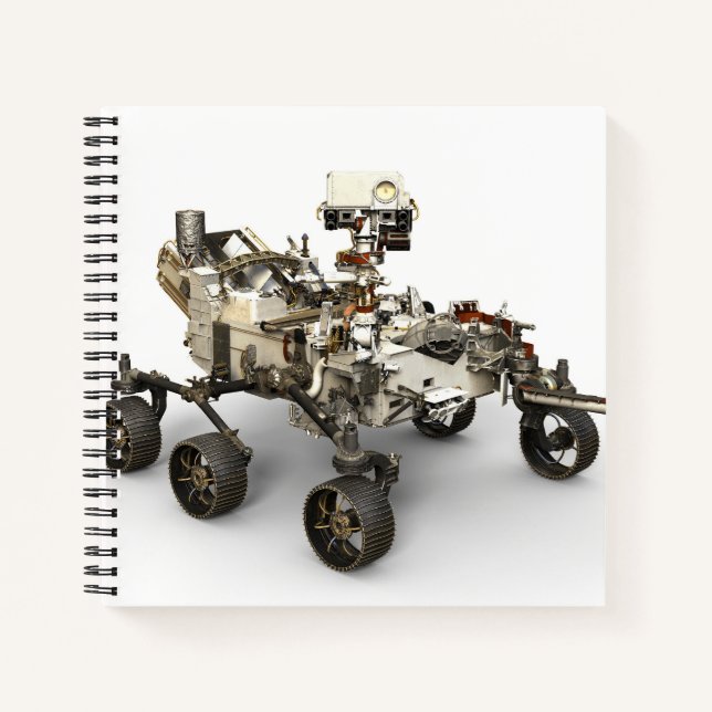 Carnet La Persévérance Mars Rover Sur Arrière - plan Blan (Devant)