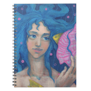 Carnet La Petite Sirène, Art Fantastique Sous-Marin, Rose