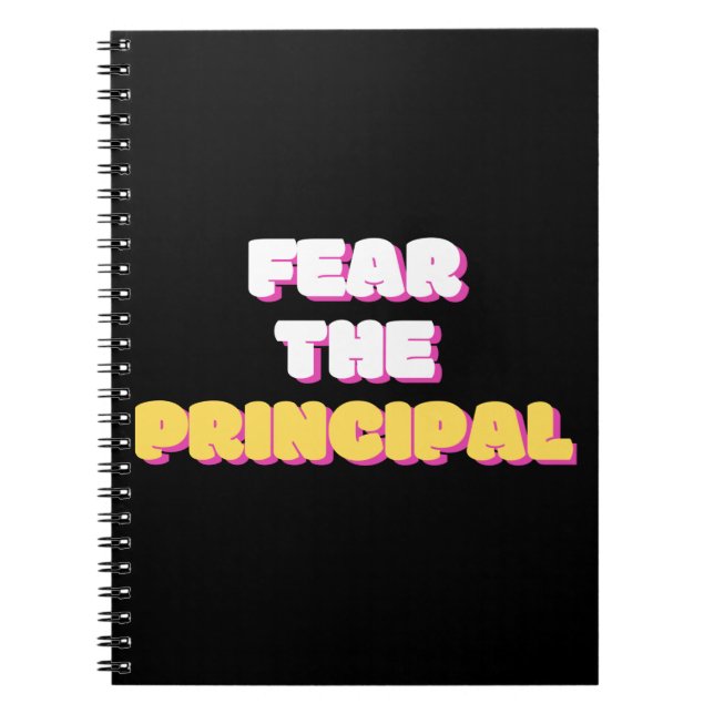 Carnet La peur du principal (Devant)