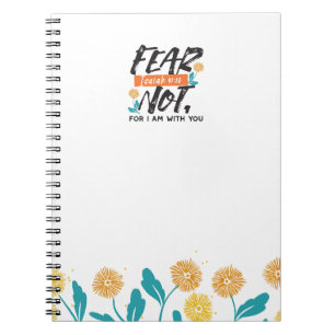 Carnet La Peur Pas Isaïe Bible Verse Conception Inspirant