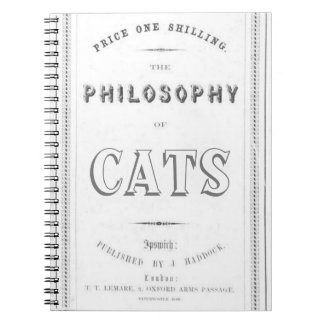 Carnet La philosophie des chats
