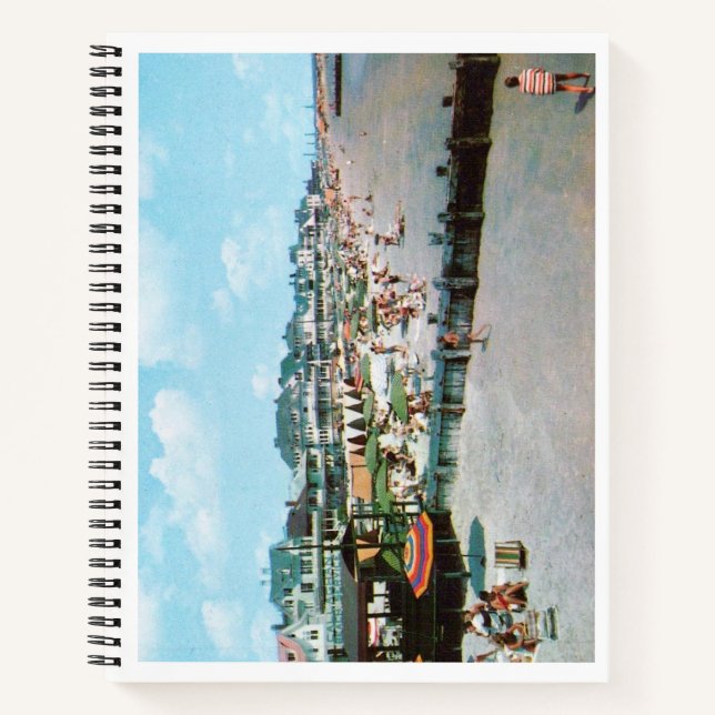 Carnet La plage, Cape May NJ, Vintage (Devant)