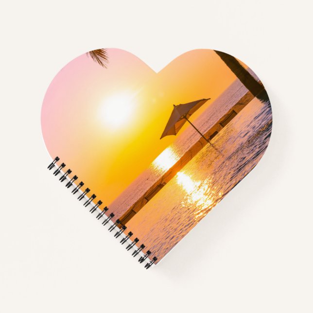 Carnet La Plage D'Été Avec La Mer (Devant)