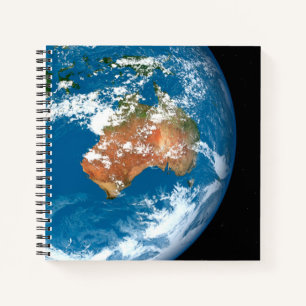 Carnet La Planète Terre Montre Des Nuages Sur L'Australie
