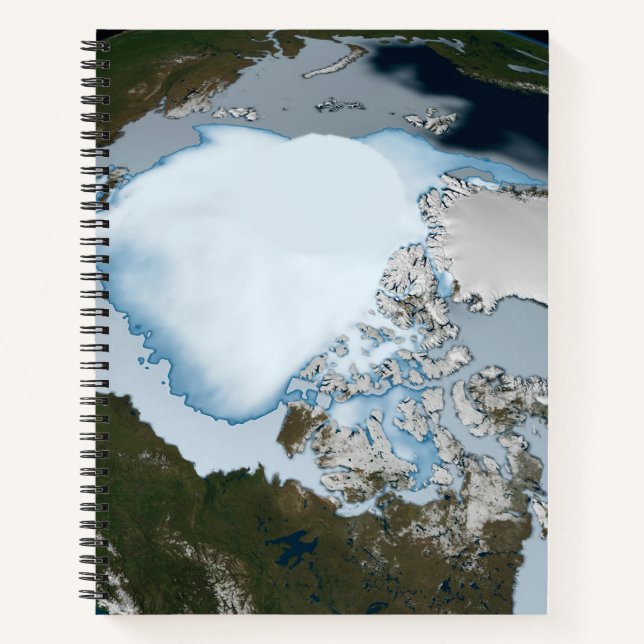 Carnet La Planète Terre Montre La Couverture De Glace De  (Devant)