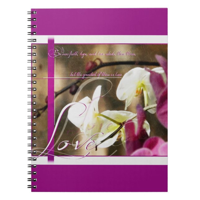 Carnet La plus grande de ces choses est l'Amour (Devant)