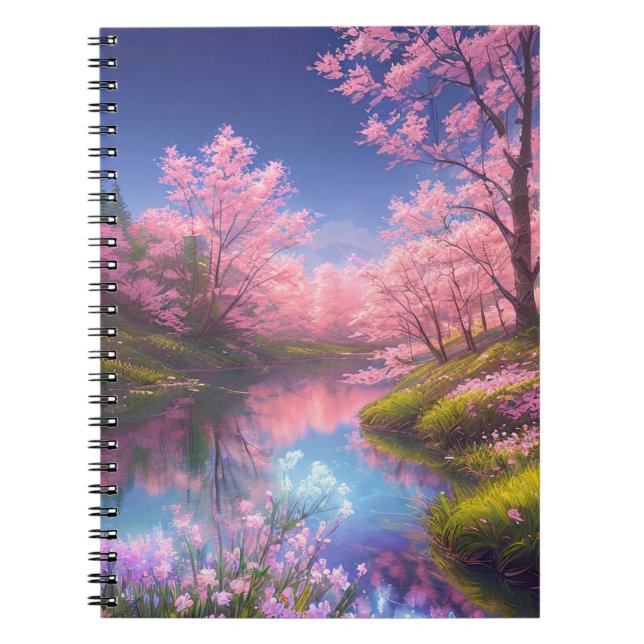 Carnet La présence gracieuse de Sakura Trees (Devant)