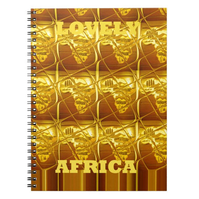 Carnet La promesse dorée de l'Afrique (Devant)