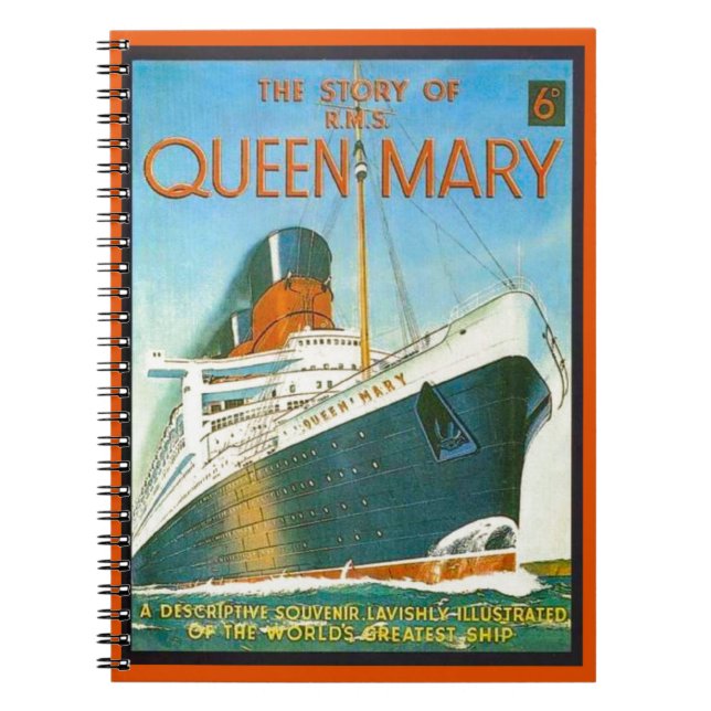 Carnet La publicité vintage, RMS Queen Mary (Devant)