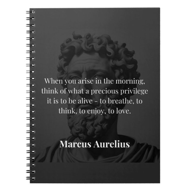 Carnet La réflexion matinale de Marcus Aurelius (Devant)