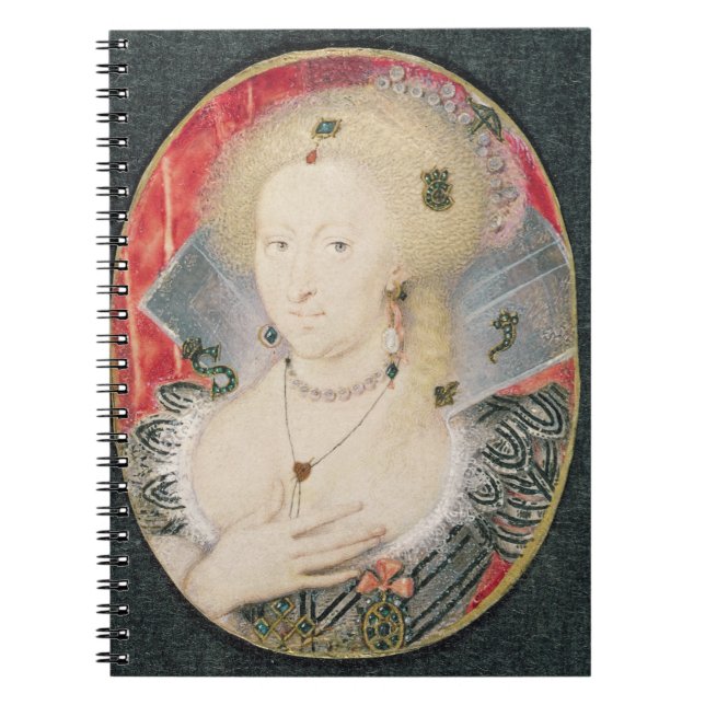 Carnet La Reine Anne du Danemark, miniature (Devant)