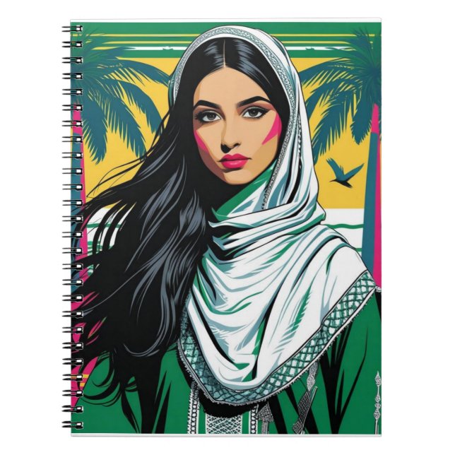 Carnet "La reine de la pop saoudienne - Art patrimonial a (Devant)