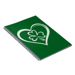 Carnet La Saint-Patrick drôle Shamrock cœur irlandais