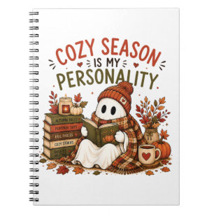 Carnet La saison cosy est ma personnalité Cute Ghost Auto