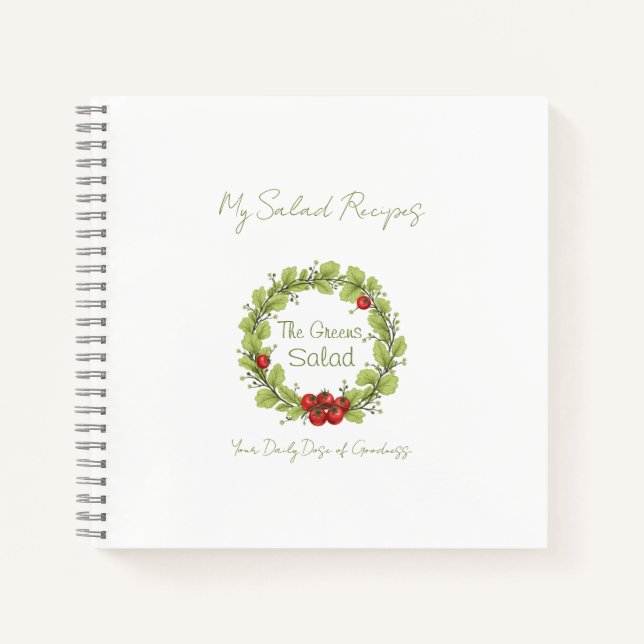 Carnet La salade des Verts (Devant)