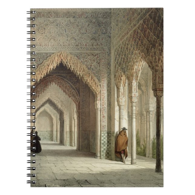 Carnet La salle de cour d'Alhambra, Grenade, 1853 (allumé (Devant)