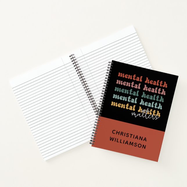 Carnet La santé mentale est importante Sensibilisation ré (Intérieur)