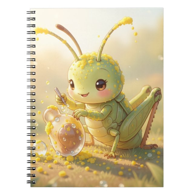 Carnet La sauterelle et le chef-d'œuvre de nectar (Devant)