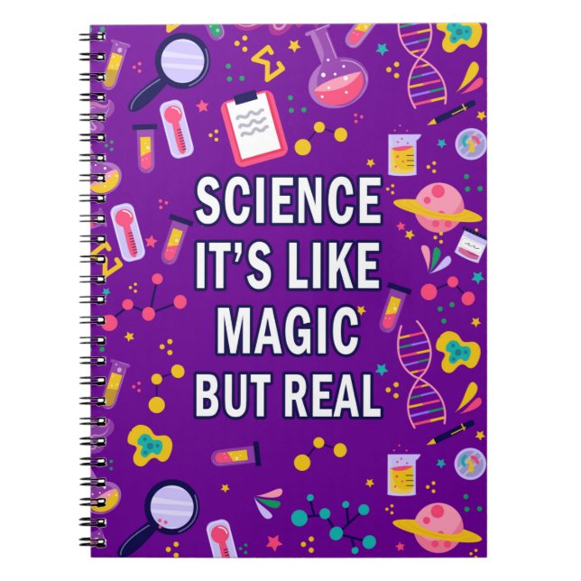 Carnet La science, c'est comme de la magie mais réelle (Devant)