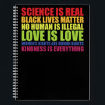 Carnet La science est réelle Les vies noires comptent Fie<br><div class="desc">La science est réelle Les vies noires comptent Fierté LGBT</div>