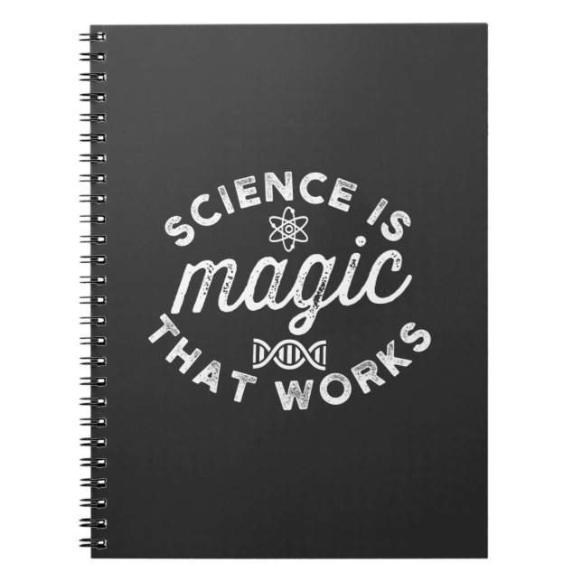 CARNET LA SCIENCE EST UNE MAGIE QUI FONCTIONNE (Devant)
