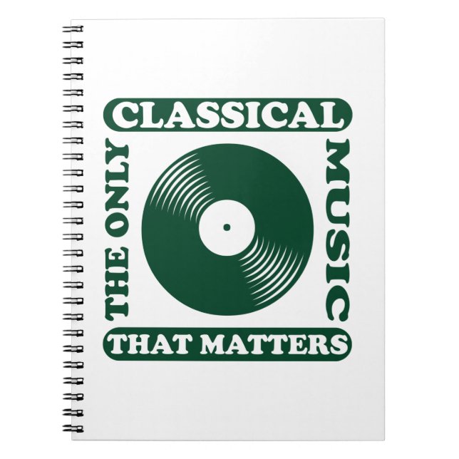 Carnet La Seule Musique Classique (Devant)