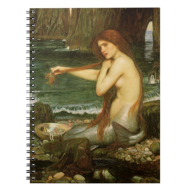 Carnet La Sirène de John William Waterhouse (Devant)