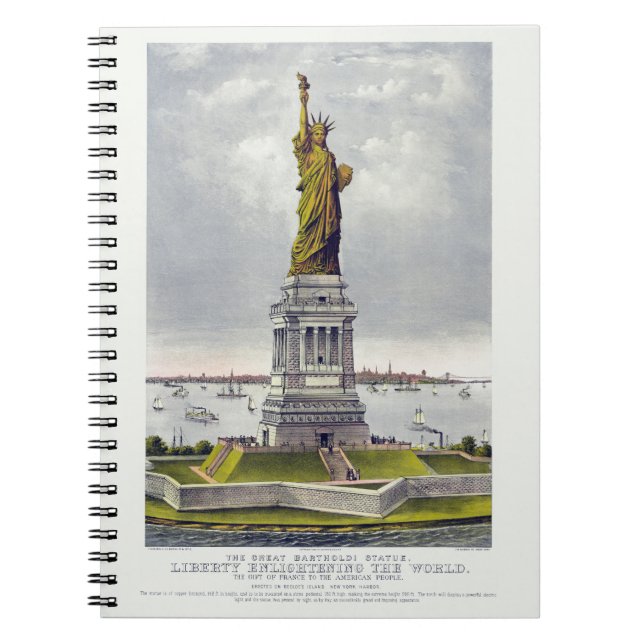 Carnet La Statue de la Liberté, La Grande Statue Barthold (Devant)
