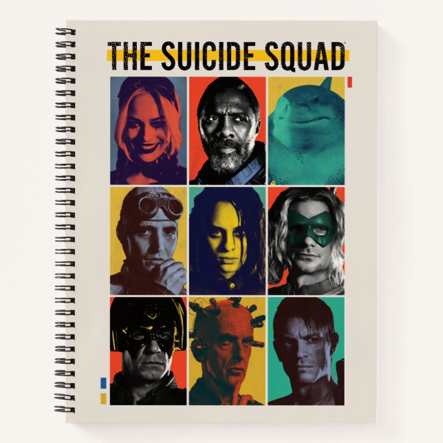 Carnet La Suicide Squad | Rétro Grid With Harley Quinn (Devant)