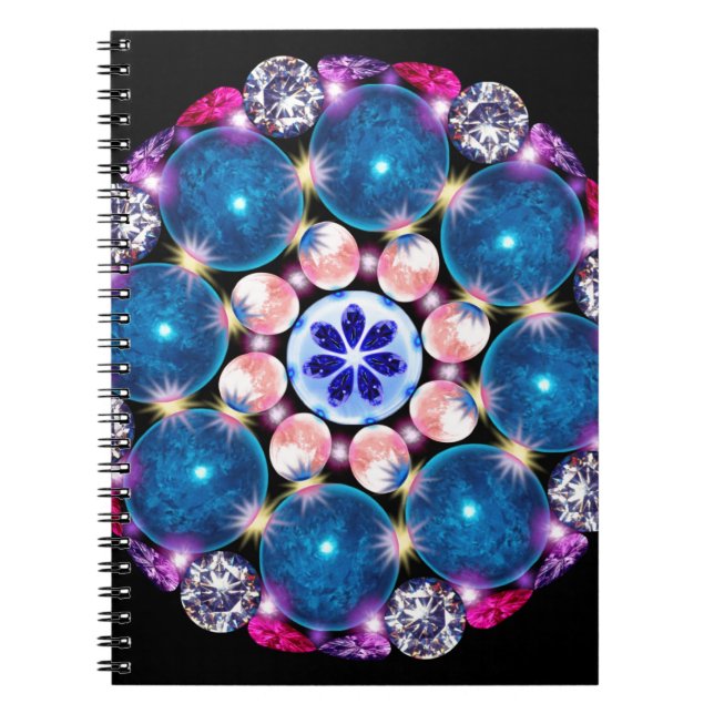 Carnet La terre de cristal de mandala (Devant)