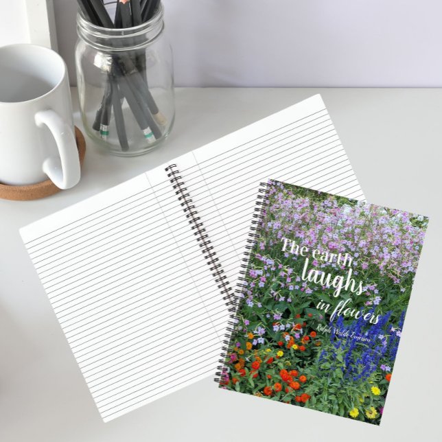 Carnet La Terre Rit en Fleurs Citation Florale (In Situ)