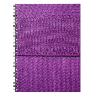 Carnet la texture du tissu tricoté, un violet uni