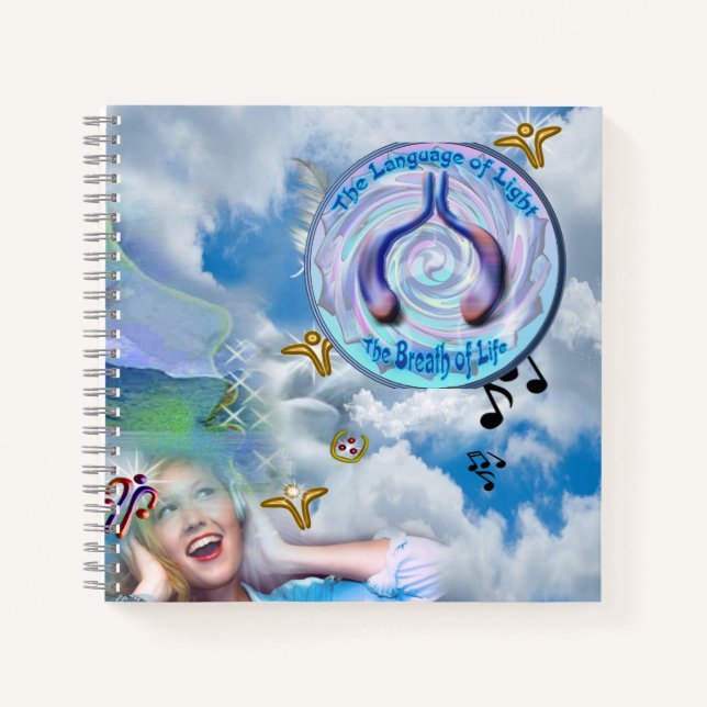 Carnet La Throat Chakra - Symbole de la vie respiratoire (Devant)