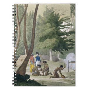 Carnet La tribu de Papu sur l'île de Rawak, plaquent 20