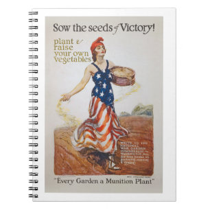 Carnet La truie de liberté de jardin de victoire sème l
