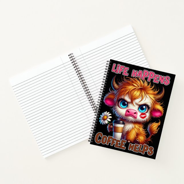 Carnet La vie arrive, le café aide (Intérieur)