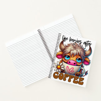 Carnet La vie commence après le café 
