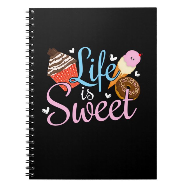 Carnet La vie de gourmand est douce Citation de cuisson - (Devant)
