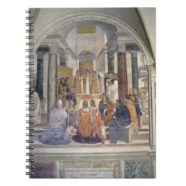 Carnet La vie de St Benoît (fresque) (détail) (Devant)