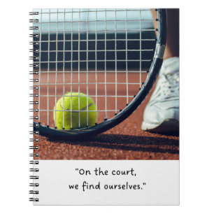 Carnet La vie de tennis est meilleure sur le court de ten