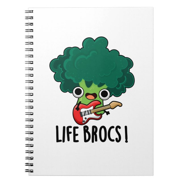 Carnet La vie déconne drôle légume de brocoli Pun  (Devant)
