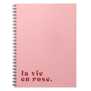 Carnet La vie en rose
