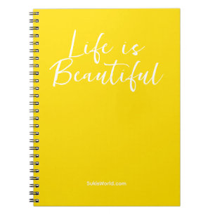 Carnet La Vie Est Belle Marque Jaune Business Blog