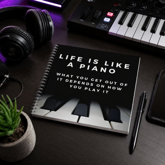 Carnet La vie est comme un piano Inspirant (Every idea starts somewhere—this one just happens to have a soundtrack.)