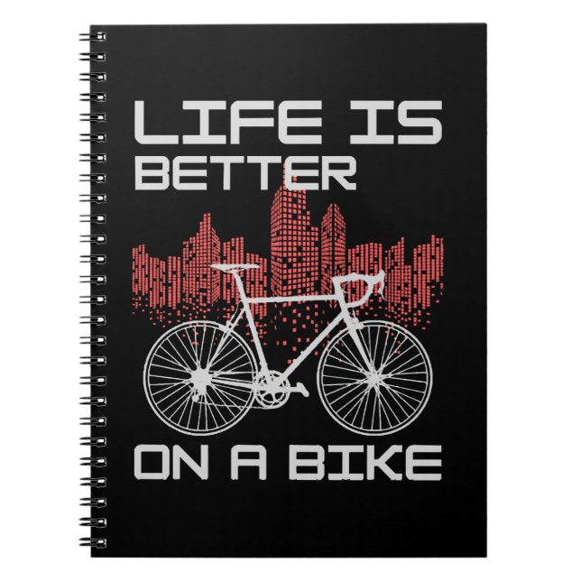 Carnet La vie est meilleure à vélo (Devant)