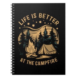 Carnet La vie est meilleure au camping-car au camp de feu