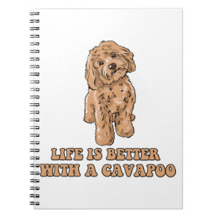 Carnet La Vie Est Meilleure Avec Un Cavapou - Drôle Amate