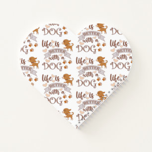 Carnet La vie est meilleure avec un chien citation drôle