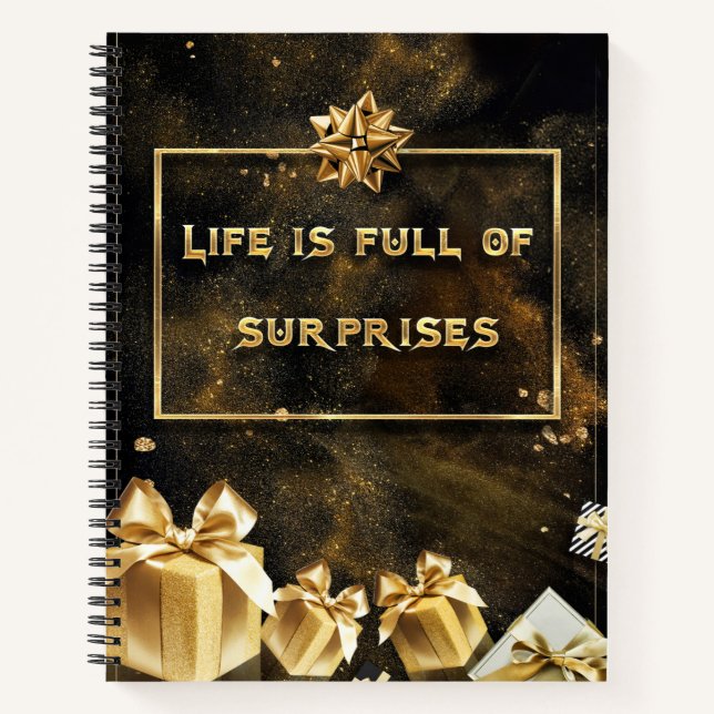 Carnet La vie est pleine de surprises (Devant)