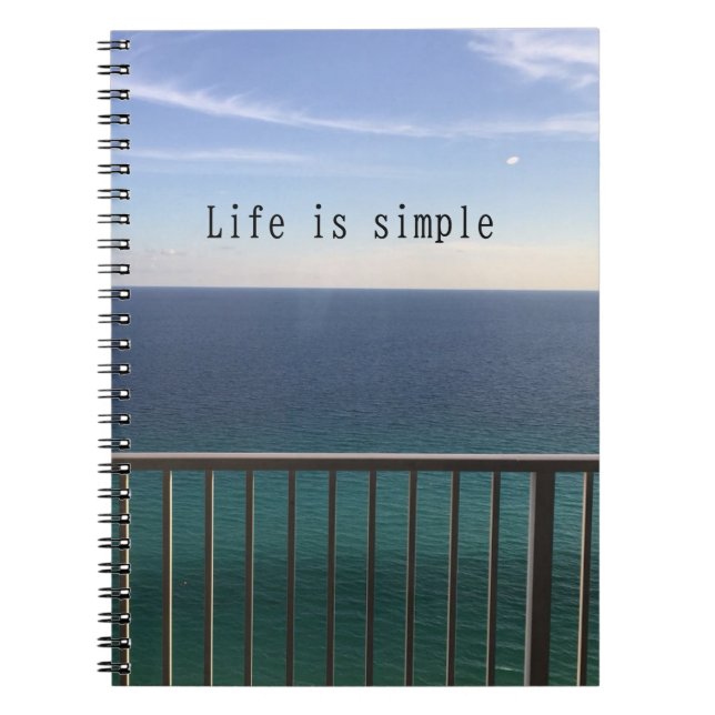 Carnet La vie est simple (Devant)